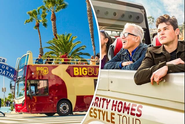 LA Combo: Celebrity Homes & Lifestyle Tour and Hop-on Hop-off Bus