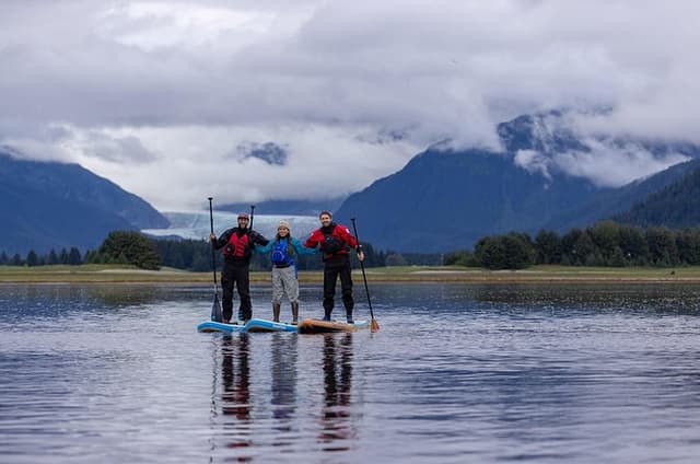 Private Group Paddle board tour in Juneau with Glacier views