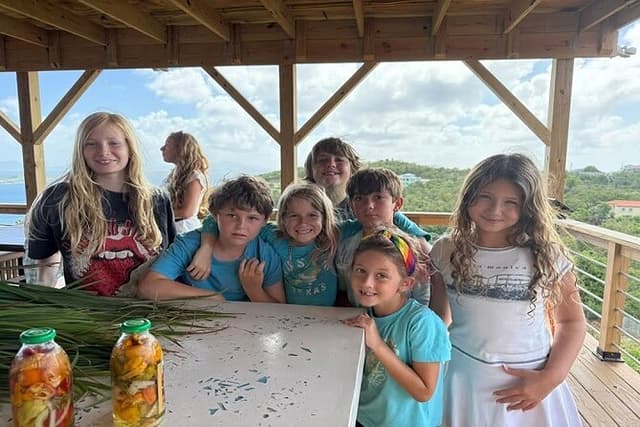 Island Eco Farm Tour with Local Treats and Sapphire Beach Time