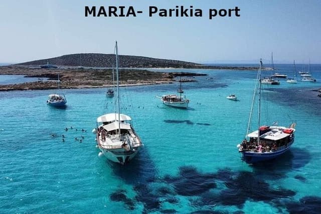 Maria Paros Sea Caves Tour Blue Lagoon Antiparos Despotico