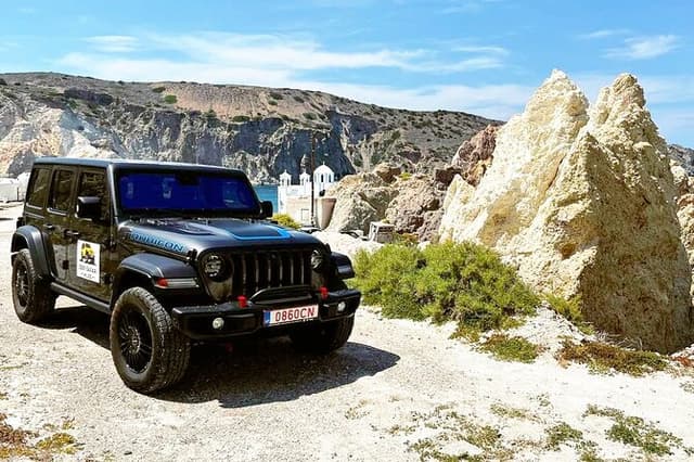 Jeep Milos Day Adventure: Premium Island Highlights & BBQ