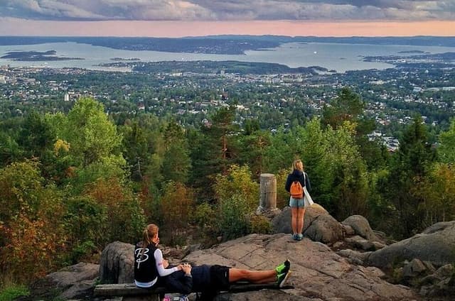 Oslo Fjord Panorama View - Scenic Forest Hike to the Top of Oslo