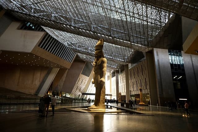 Pyramids, Sphinx & Grand Egyptian Museum , Nile Felucca OR Bazaar