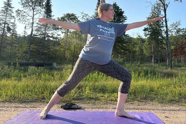 Yoga on the Farm in the Adirondacks