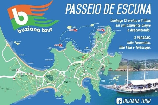 Tour of the most beautiful beaches and islands of Buzios by Buziana Tour