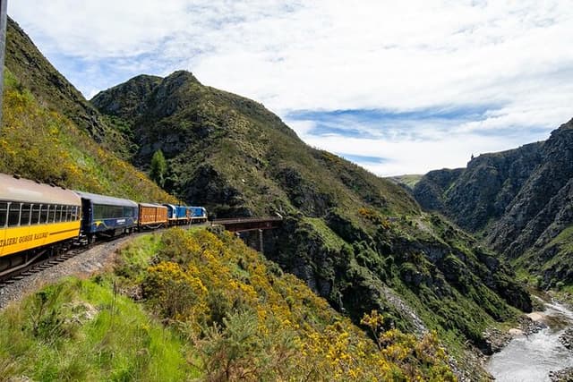Dunedin to Queenstown One Way Tour Including Taieri Gorge Train