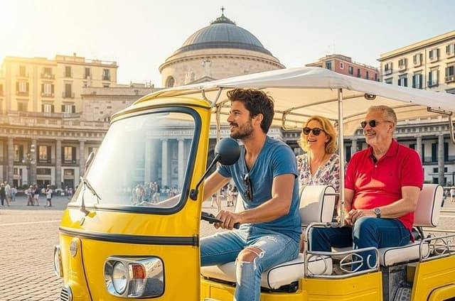 Naples Private Ape Tuk-Tuk Tour with Audio Guide