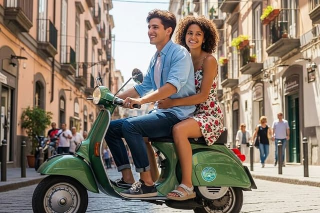 Audioguided Vespa Tour of Naples (Vespa with driver)