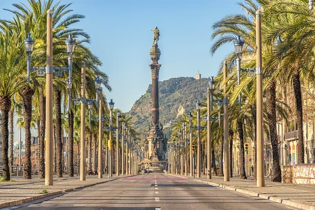 Columbus Monument Access With Barcelona Seaside Guided Tour