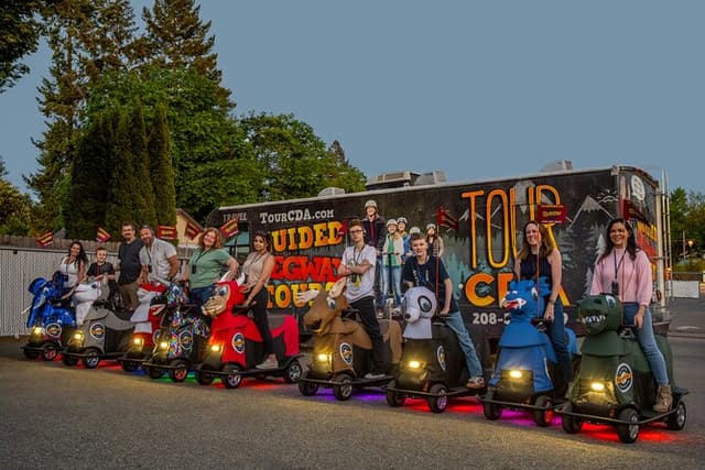 Twilight Rydables Guided Tours Evening Adventure in Coeur d'Alene