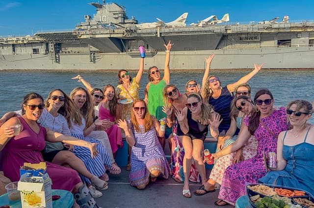 Semi Private Party Boat Cruise Shem Creek to Charleston Harbor
