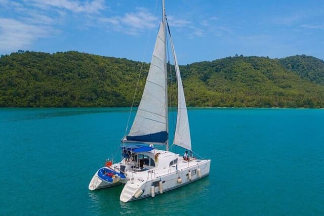 Coral Kahung Racha Island day trip by Sailing Catamaran