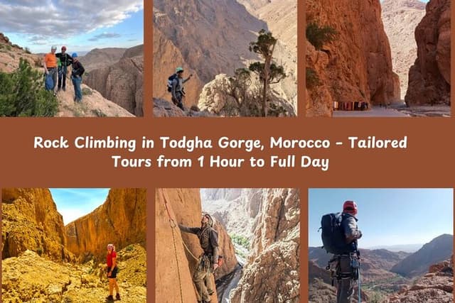 Rock Climbing in Todgha Gorge, Morocco – Guided Tours