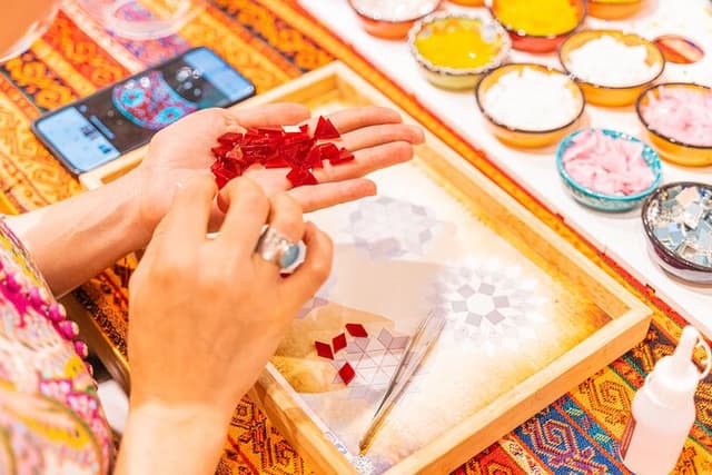 Turkish Mosaic Lamp Workshop in Chantilly
