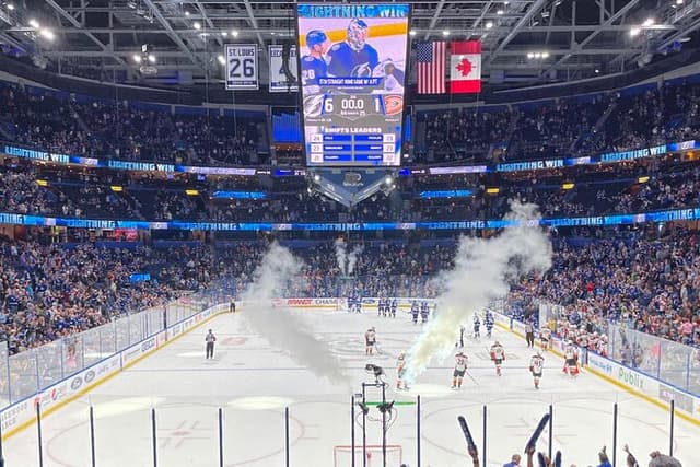 Tampa Bay Lightning Ice Hockey Game at Amalie Arena