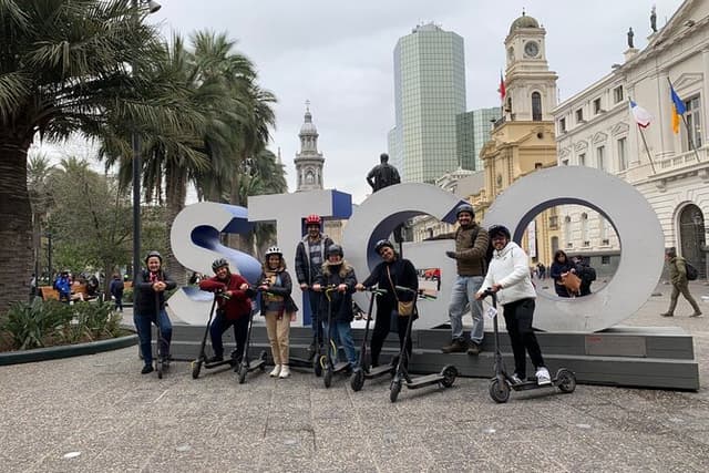 Electric Scooter City Tour ~ Discover Downtown - Santiago