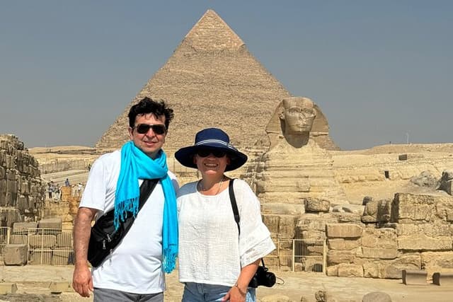 private tour Giza Pyramids, Sphinx, Saqqara, Memphis +camel Ride