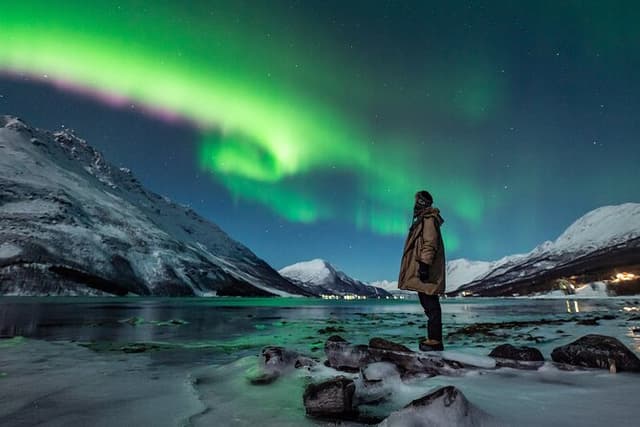Northern Lights Minibus Chase from Tromsø with Chasing Lights