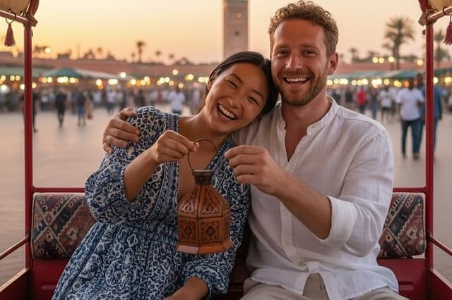 Tuk Tuk Marrakech tour private : Audio guide , Gift & Pastries
