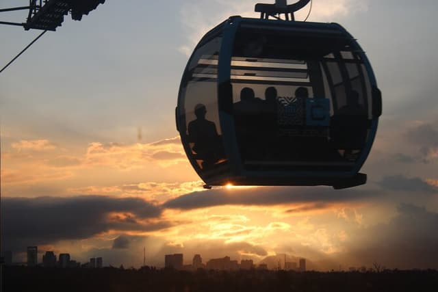 Fly over Chapultepec in cable car - W/ full Mexican Lunch