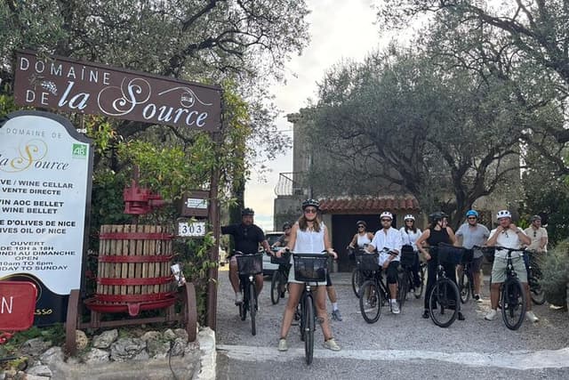 Electric bike ride: Bellet organic vineyard Check-out from Nice
