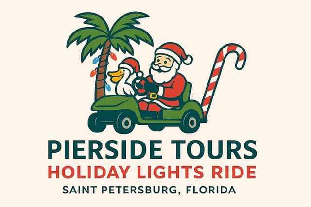 Holiday Lights Golf Cart Ride in Downtown St. Petersburg