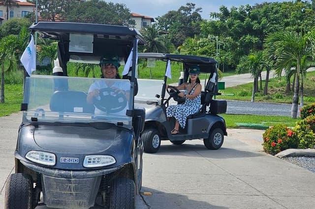 Roatan Sloths, Golf Cart Adventure & Private Beach Lunch & Drinks