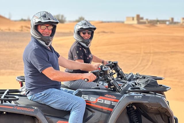 Merzouga Desert Quad Excursion: Best Sunrise or Sunset in 1 Hour!