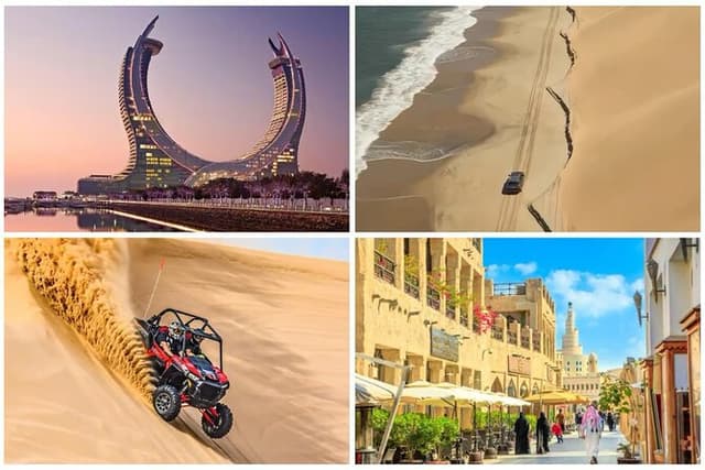 City Tour & Desert Safari with Camel Ride and Sand-boarding