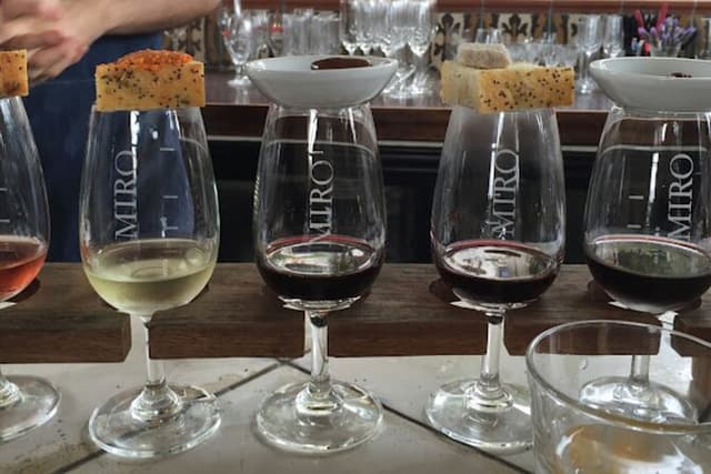 Waiheke 'FLAVOURS' of lunch Wine Oil Beer Spirits max 11 clients