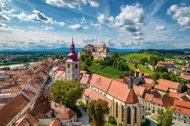 Maribor and Ptuj with entrance to Ptuj castle From Ljubljana