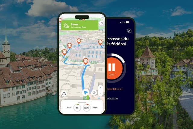 Bern Audio guided walking tour 1h50 and 23 audio commentary