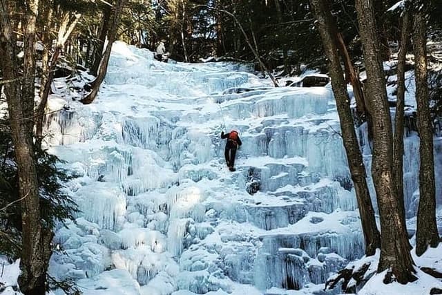 Ice Climbing In Catskill Park NY