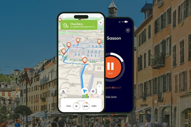 Chambéry Walking tour 1h30 and 23 audio commentary