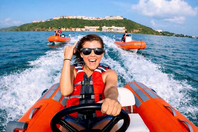 Self-Drive Mini Boat Snorkeling Tour to Icacos Island