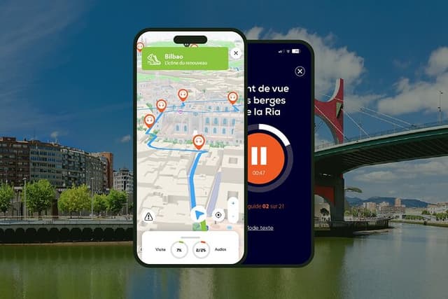 Bilbao Audio Guided Walking Tour 3h00 and 21 Audio Commentaries