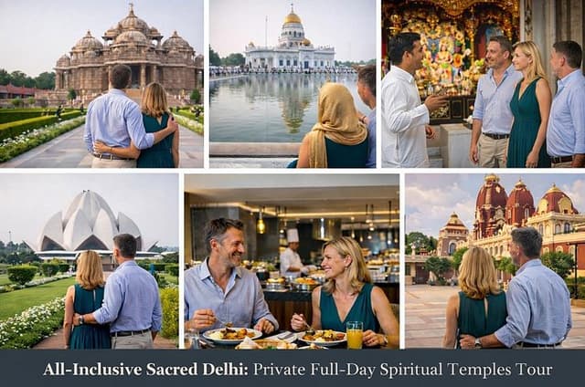 All-Inclusive Sacred Delhi: Private Full-Day Temples Experience