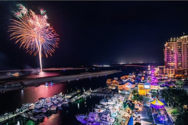 Fireworks Cruise in Destin Harbor aboard the SharkBoat