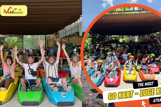 Dalat: Alpine Coaster, Rainbow Sliding, Crazy house & Luge Kart