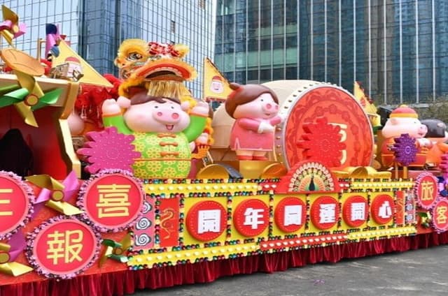 Hong Kong Chinese New Year Well Wishing Carnival Dim Sum Lunch