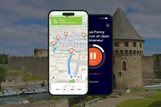 Brest Audio Guided Walking Tour 3h30 and 27 Audio Comments