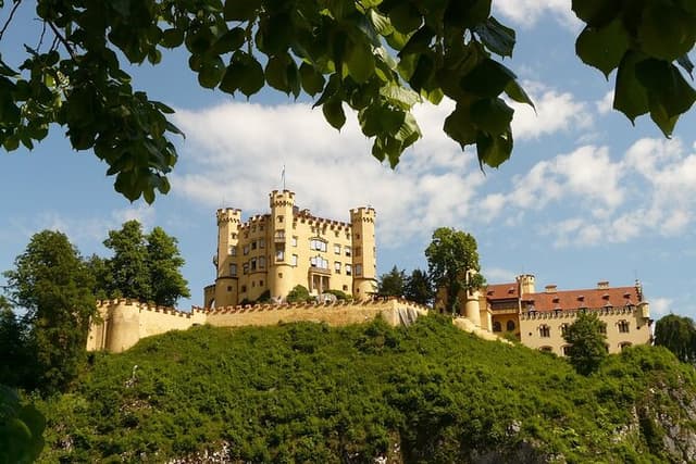 Castles Neuschwanstein and Hohenschwangau from Munich
