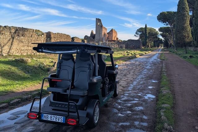 Rome: Appian Way & Catacombs Golf Cart Tour - Shared|Small groups