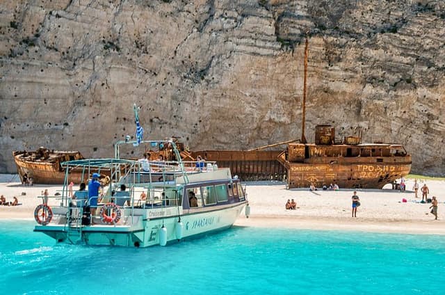 Zakynthos VIP Above & Beyond Shipwreck & Blue Caves Tour