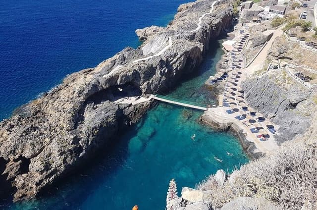 From Rethymno:Kourtaliotiko Gorge & Kalypso Village Private Tour
