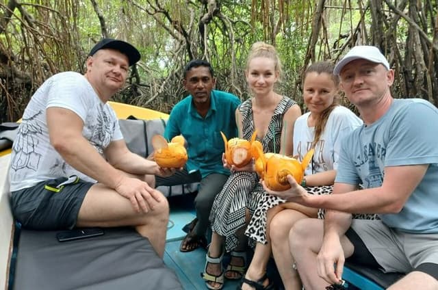 River Safari Bentota with Mangroves ,crocodiles ,Birds, Monkeys.