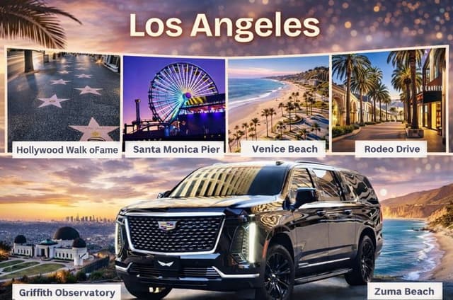 Private Los Angeles Luxury SUV Tour: Icons, Beaches & Sunset