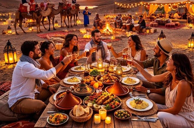 Unforgettable Agafay Desert Dining & Sunset Experience