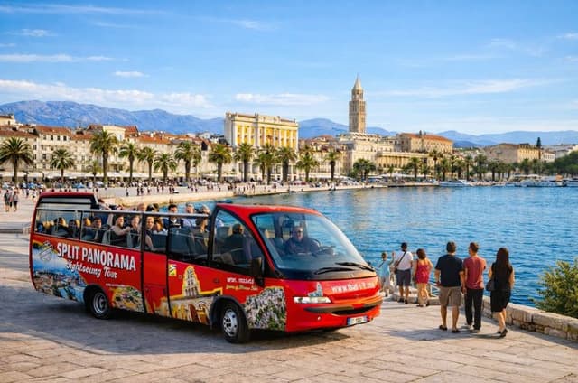 Split Panoramic Sightseeing Bus Tour with Audio Guide