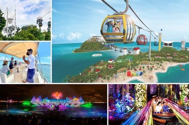 Ultimate Sentosa Adventure: Air, Land & Sea Guided Tour